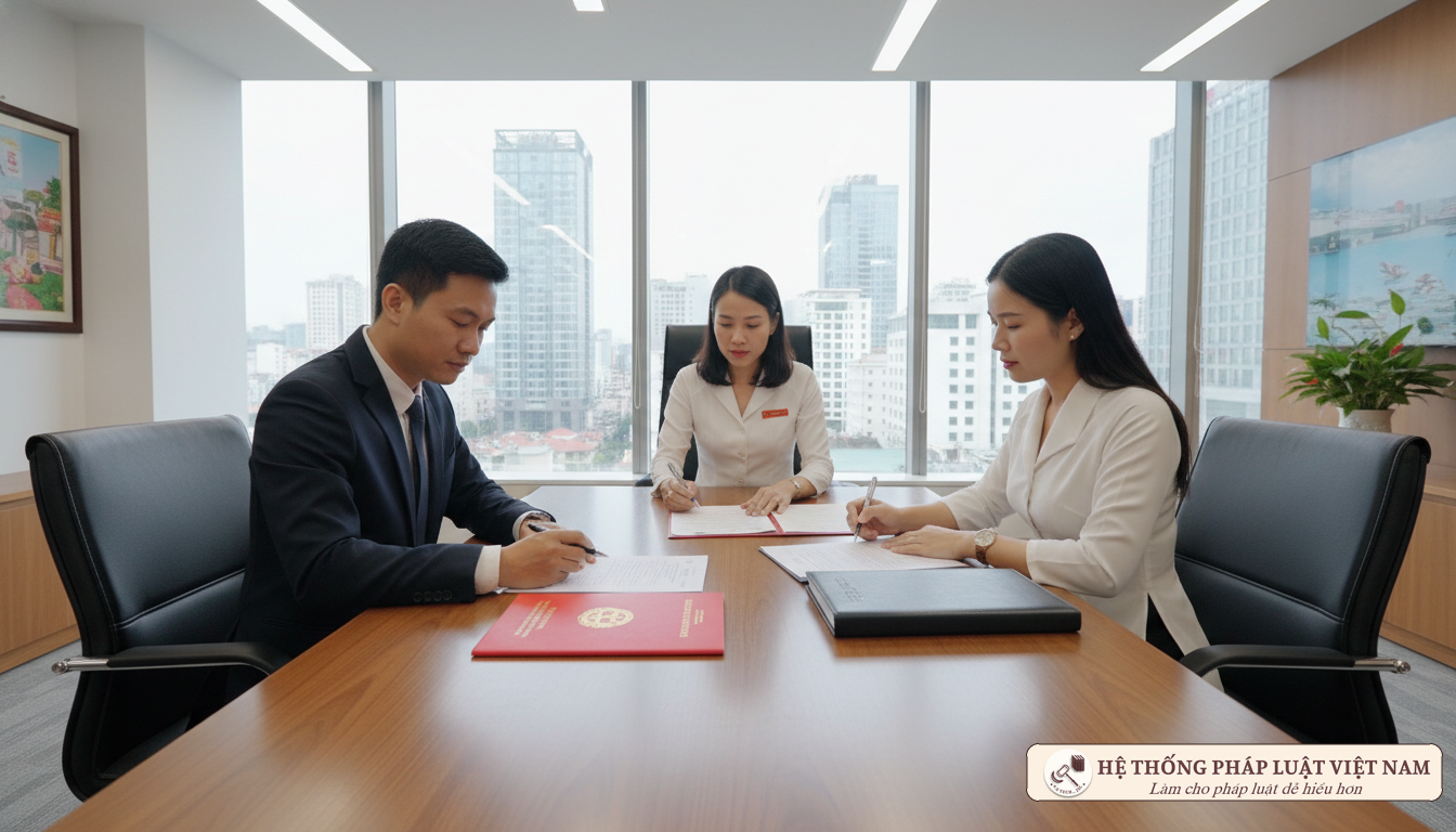 Ký kết hợp đồng chuyển nhượng quyền sử dụng đất