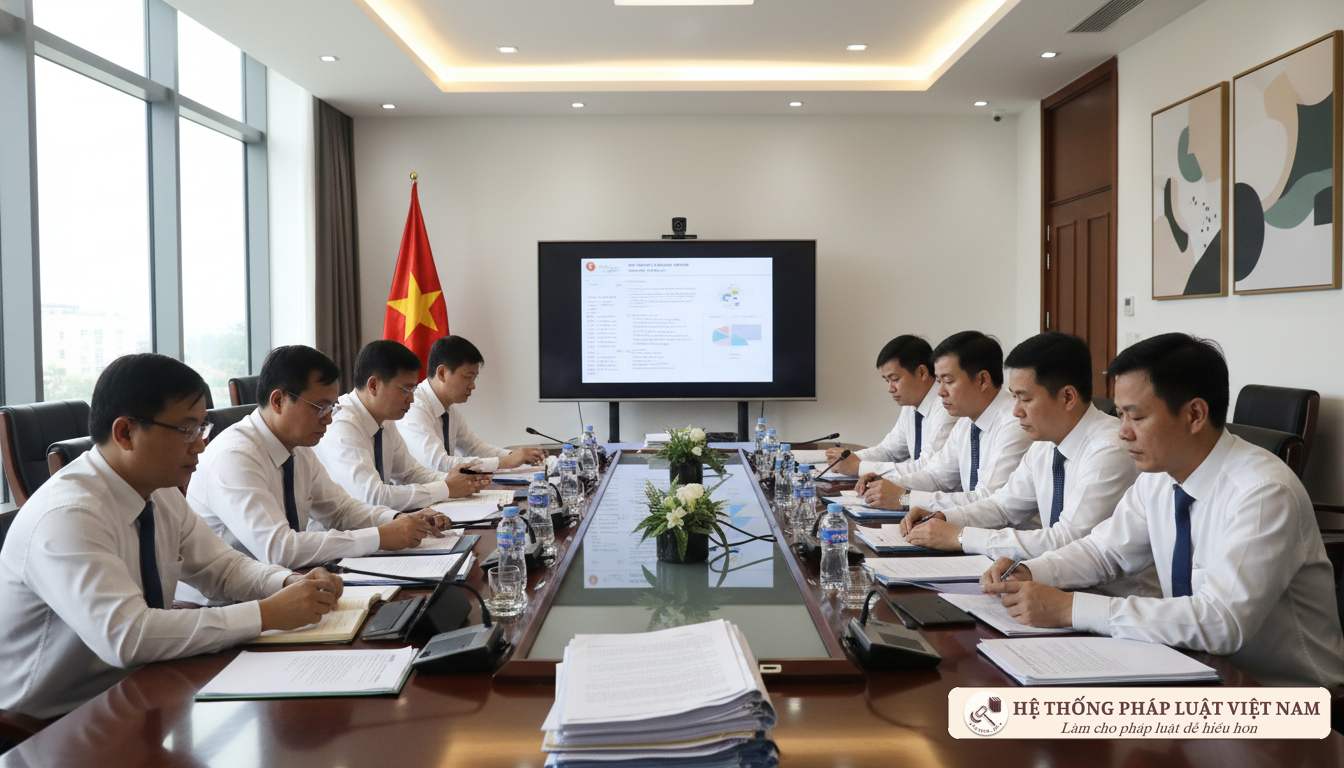 Cán bộ công chức thảo luận về chính sách mới