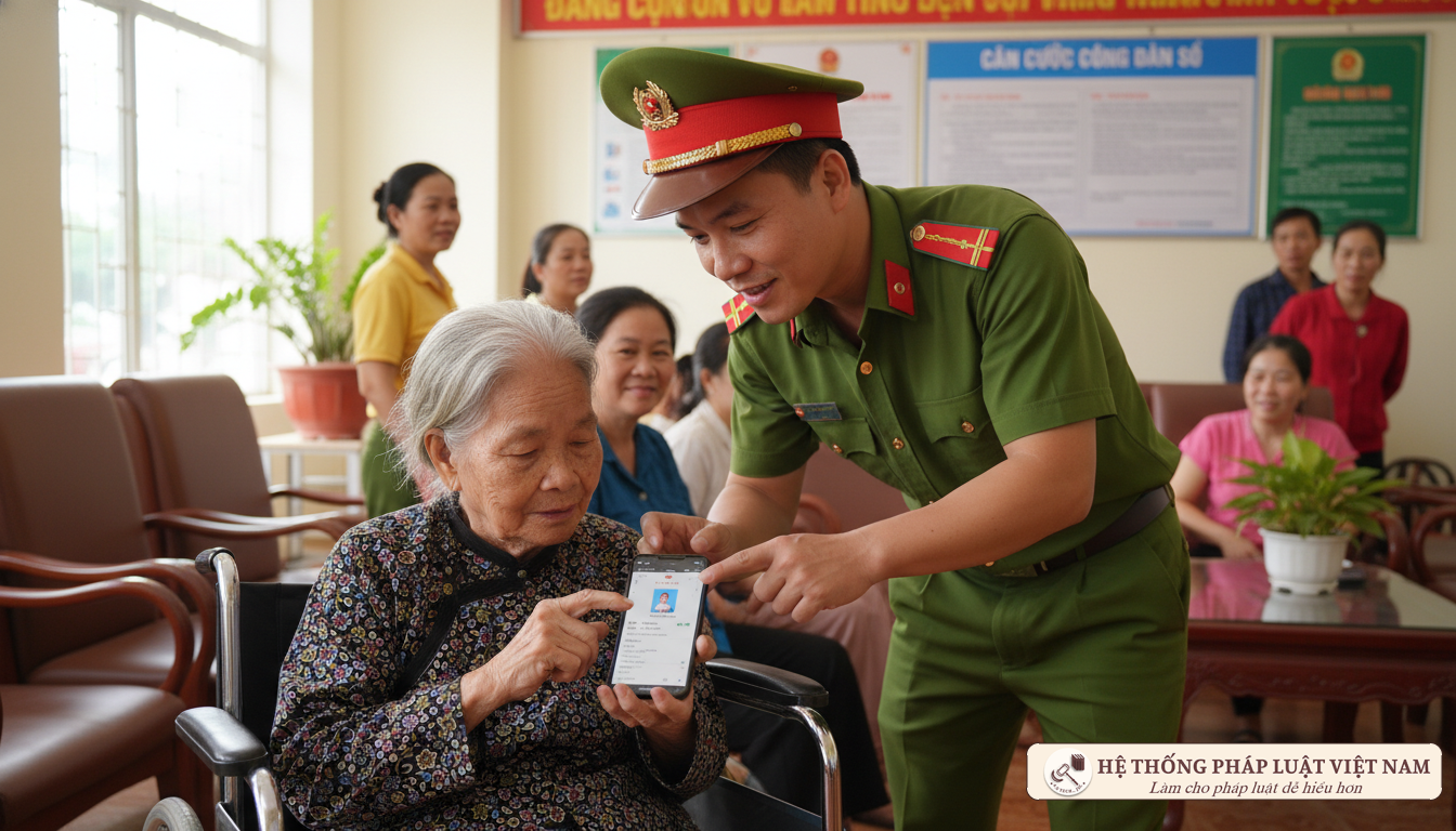 Thủ tục cấp căn cước điện tử tại cơ quan công an Công an hướng dẫn đăng ký căn cước điện tử