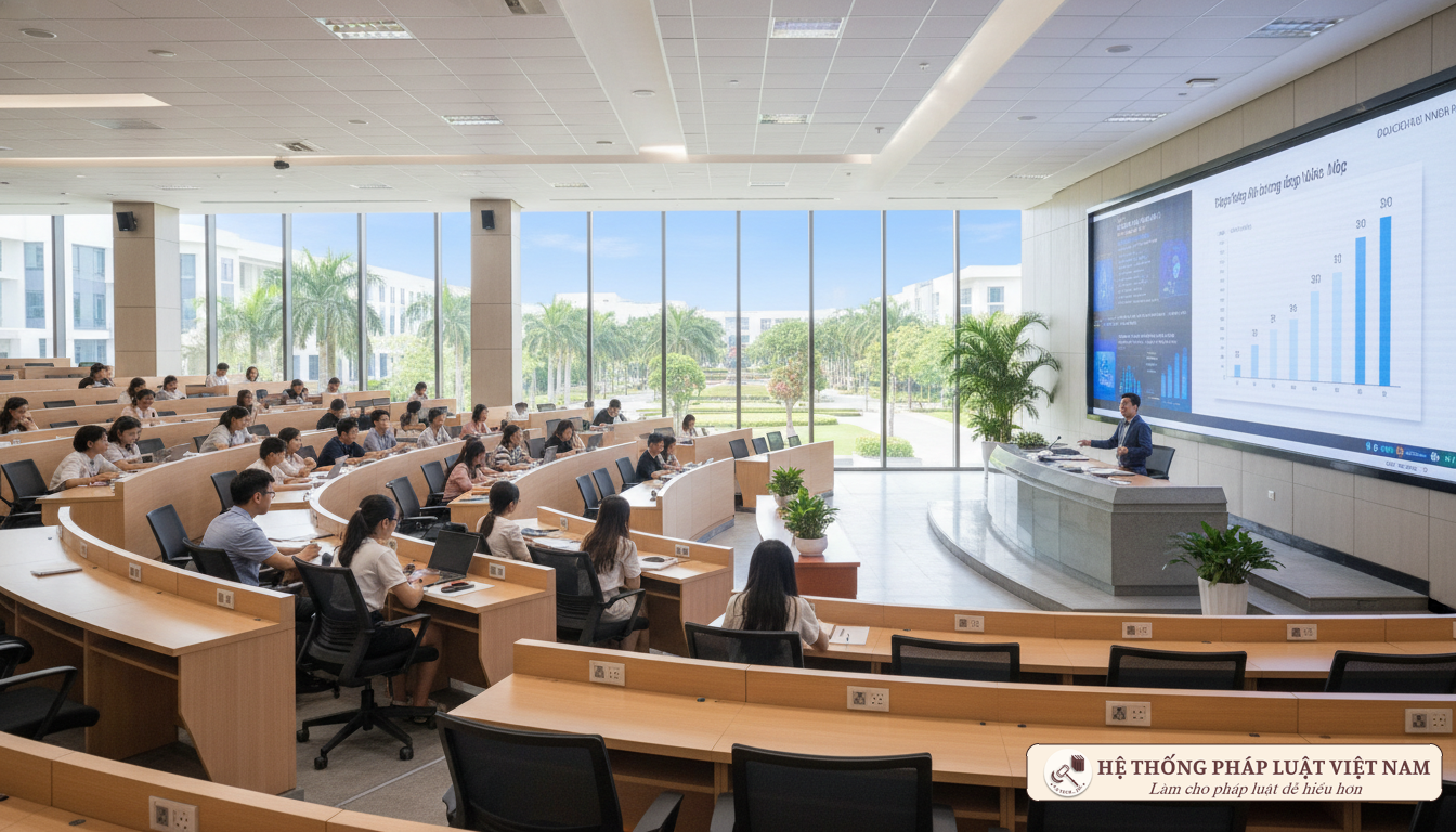 Giảng đường đại học sư phạm tại Việt Nam