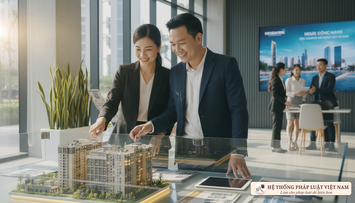 Gia đình trẻ tìm hiểu mua nhà ở xã hội