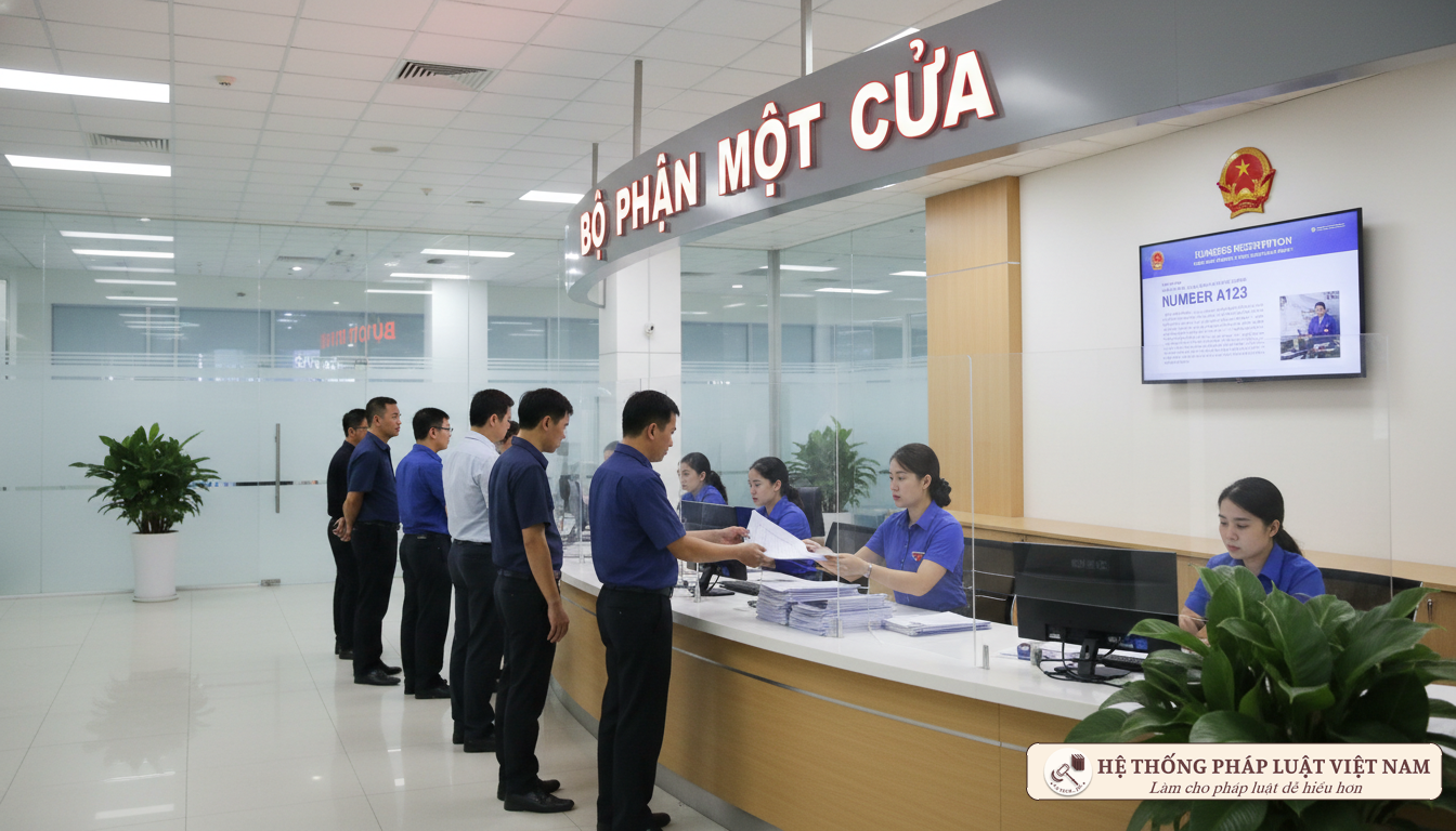 Nộp hồ sơ đăng ký doanh nghiệp tại bộ phận một cửa