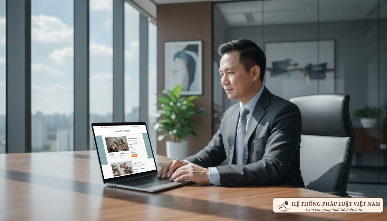 Thay đổi thông tin website thương mại điện tử Công ty cổ phần