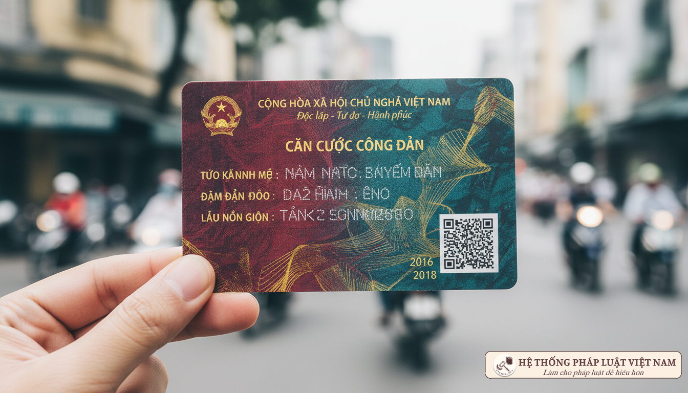 Mẫu thẻ Căn cước công dân mã vạch