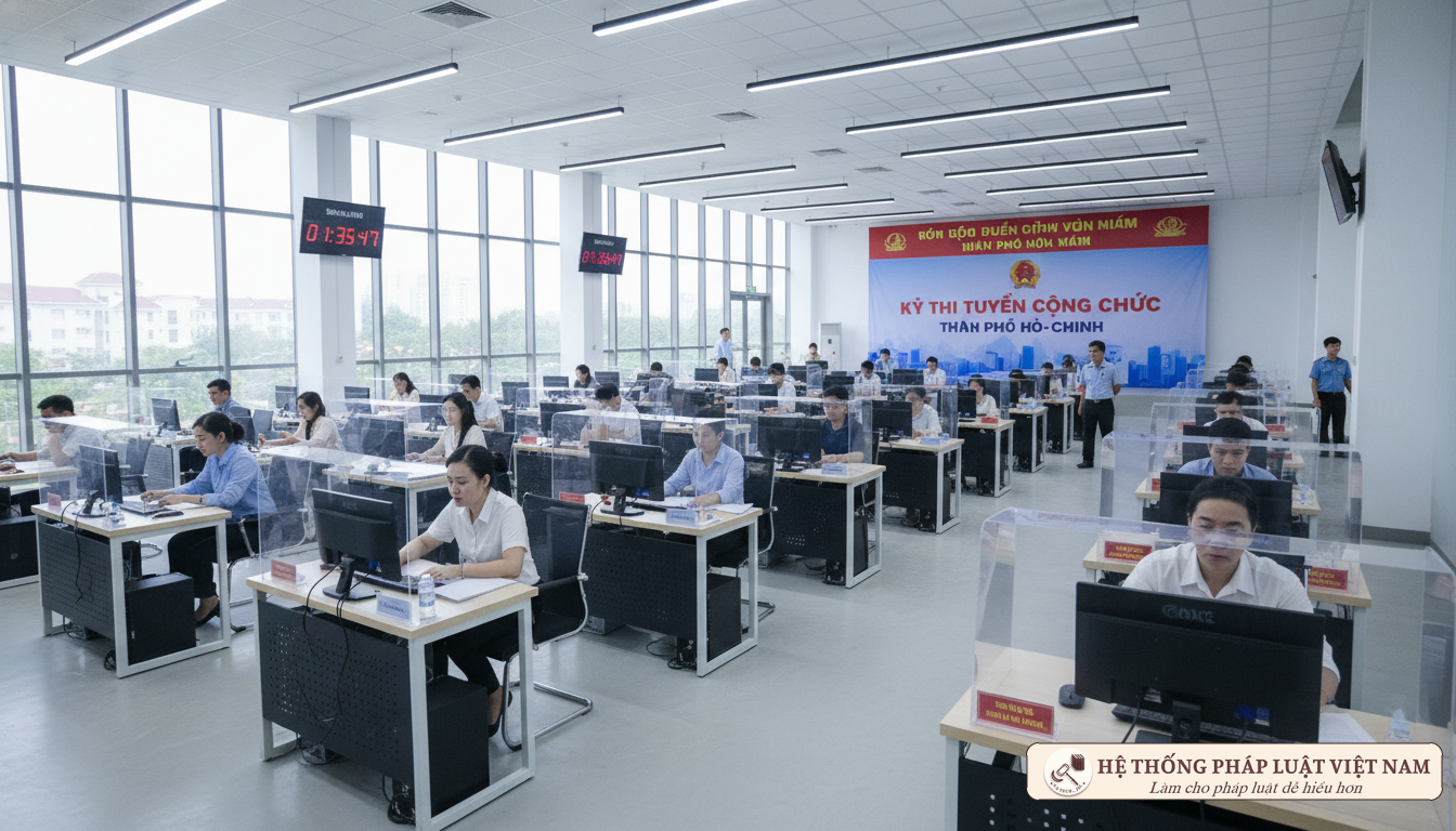 Thi công chức 2025: Đi muộn bao nhiêu phút sẽ bị tước quyền dự thi?
