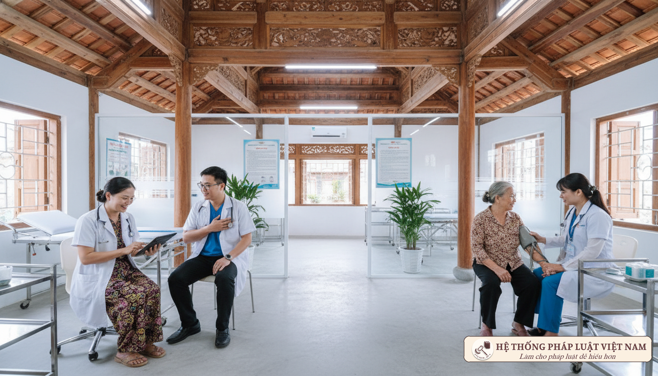 Mô hình phòng khám vệ tinh hiện đại tại xã