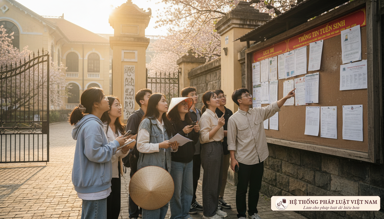 Thí sinh tự do tìm hiểu thông tin tuyển sinh Đại học 2018