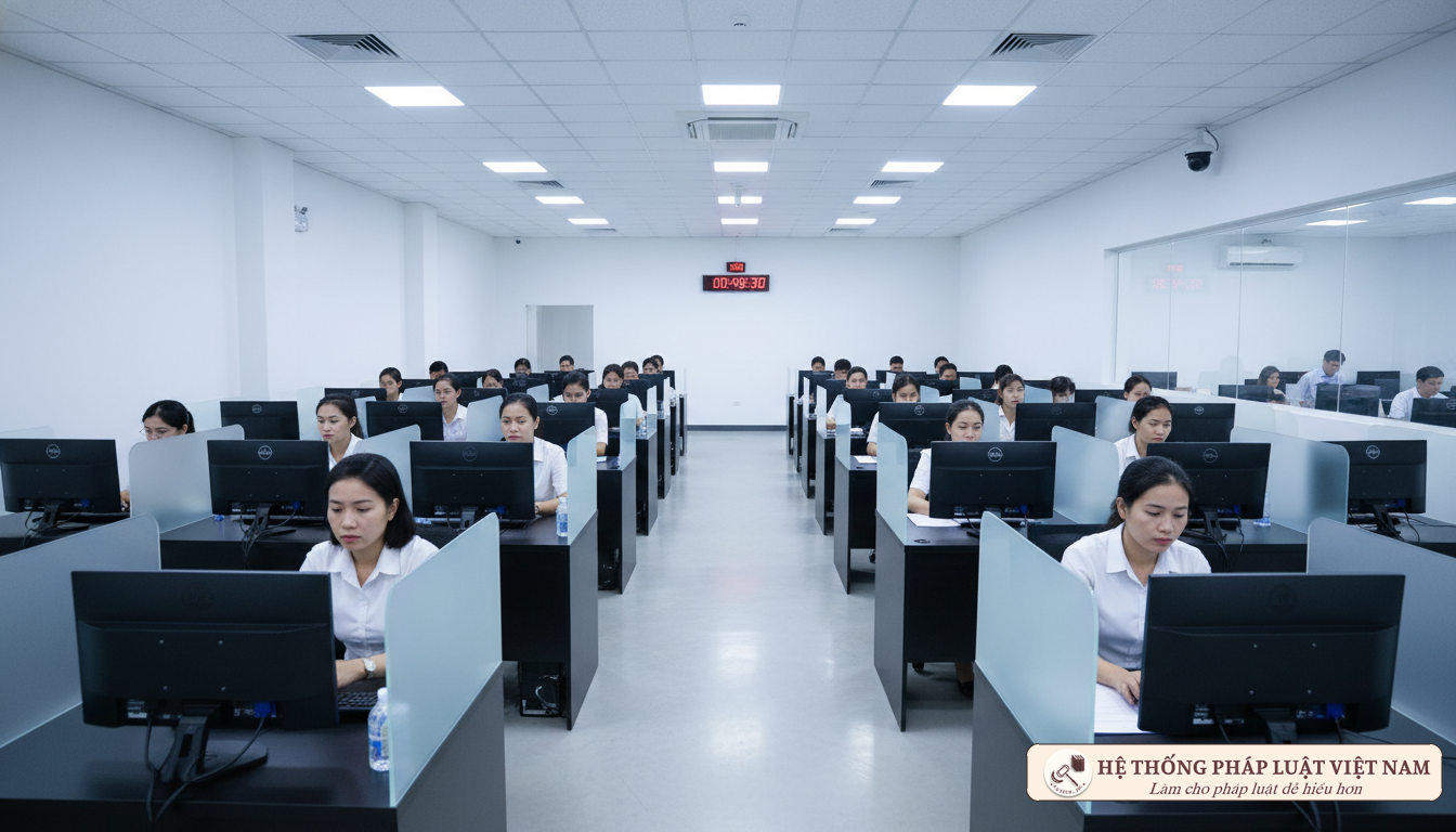 Thi tuyển công chức 2025: Hết giờ máy tự khóa, thí sinh cần lưu ý gì để không mất điểm?
