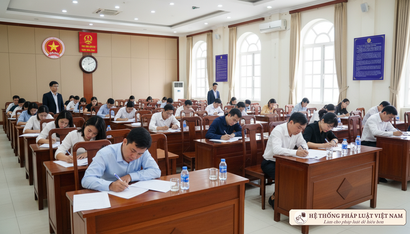 Thí sinh dự thi Kiểm sát viên