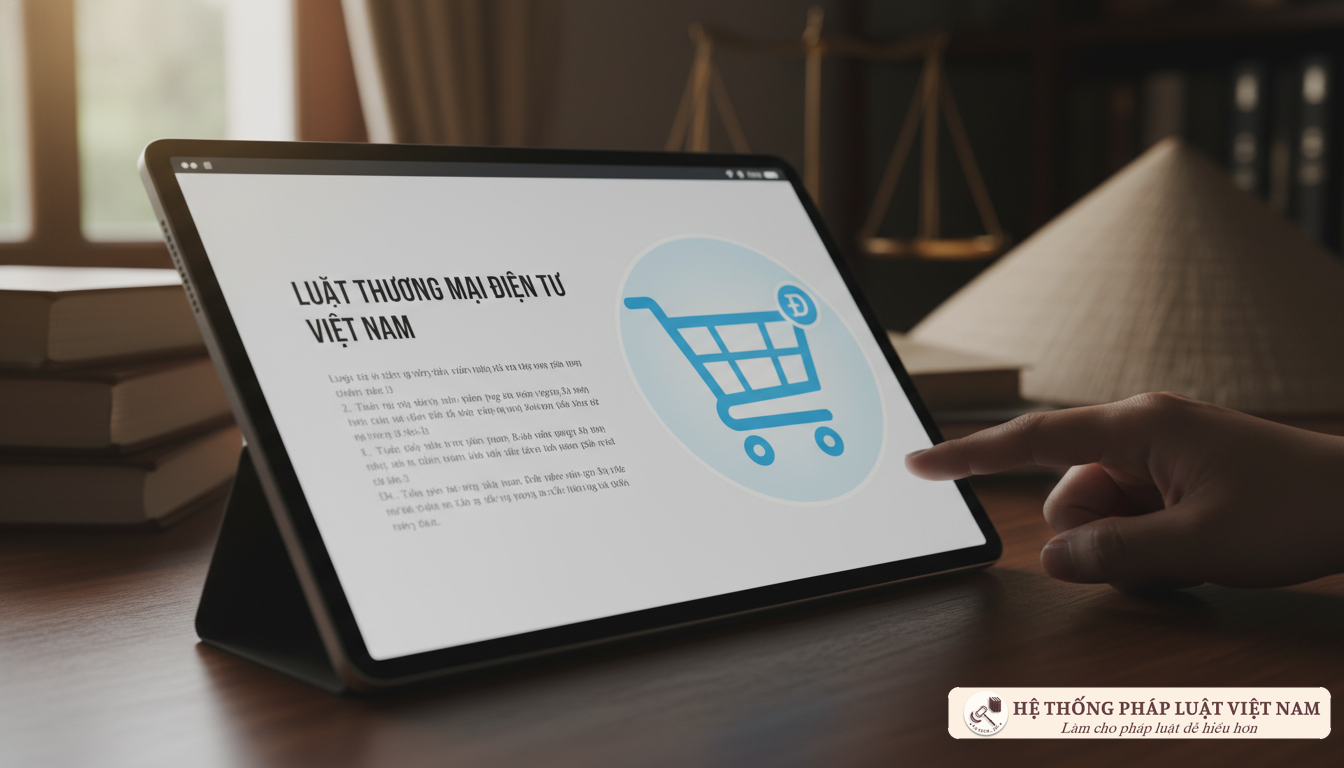 Minh họa quy định pháp luật TMĐT Pháp luật về thương mại điện tử tại Việt Nam