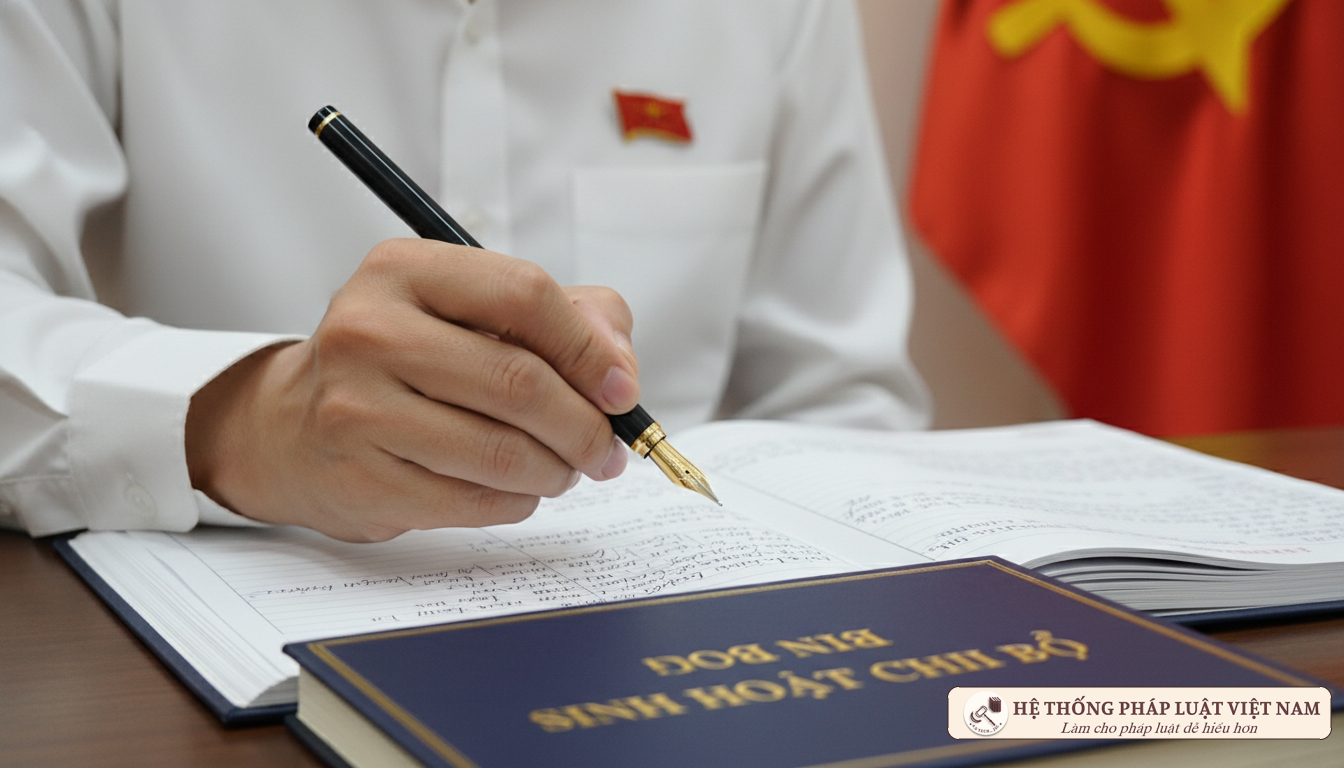 Sổ biên bản sinh hoạt chi bộ