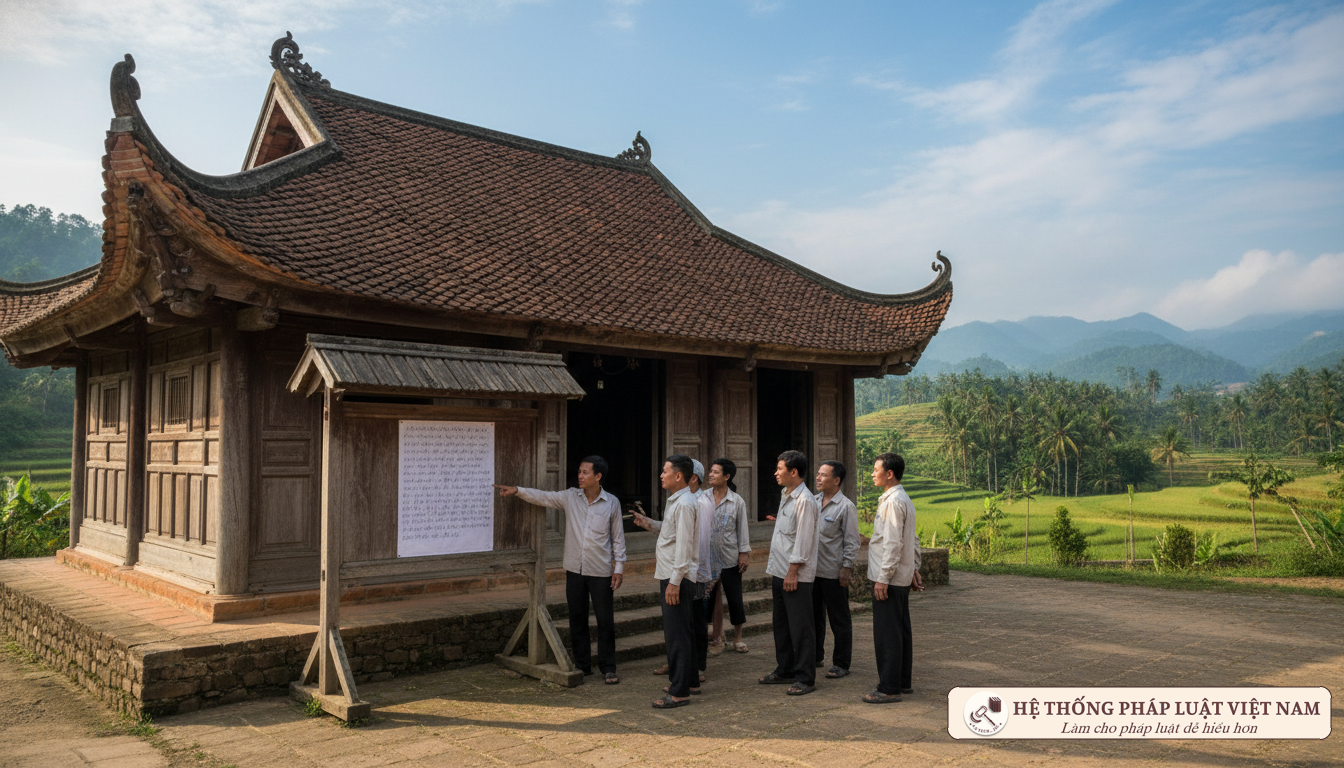 Niêm yết thông báo thu hồi đất tại địa phương