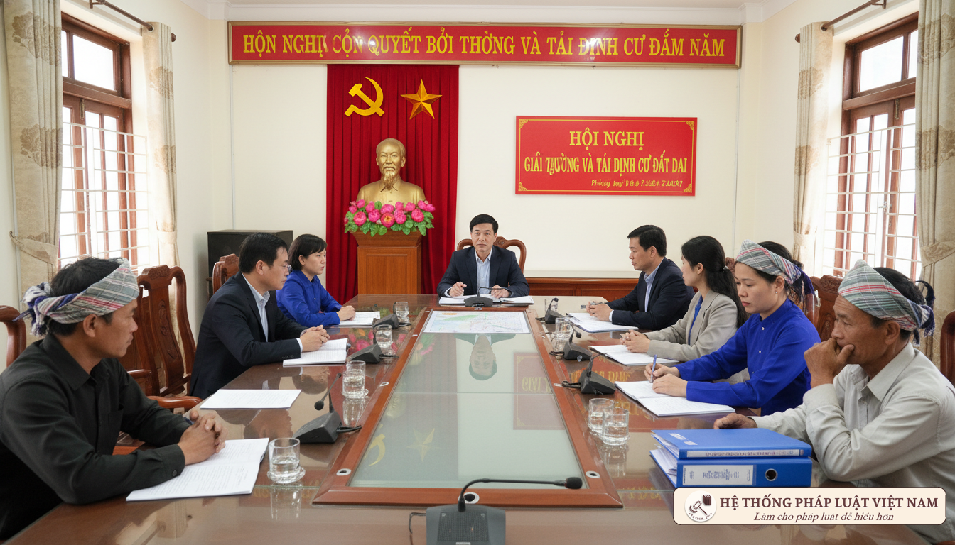 Vận động thuyết phục người dân phối hợp kiểm đếm Đối thoại thu hồi đất