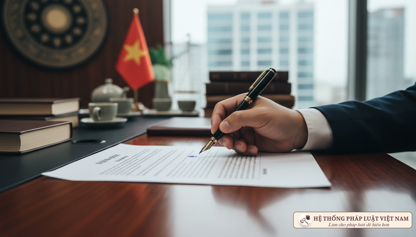 Ký kết văn bản pháp lý doanh nghiệp