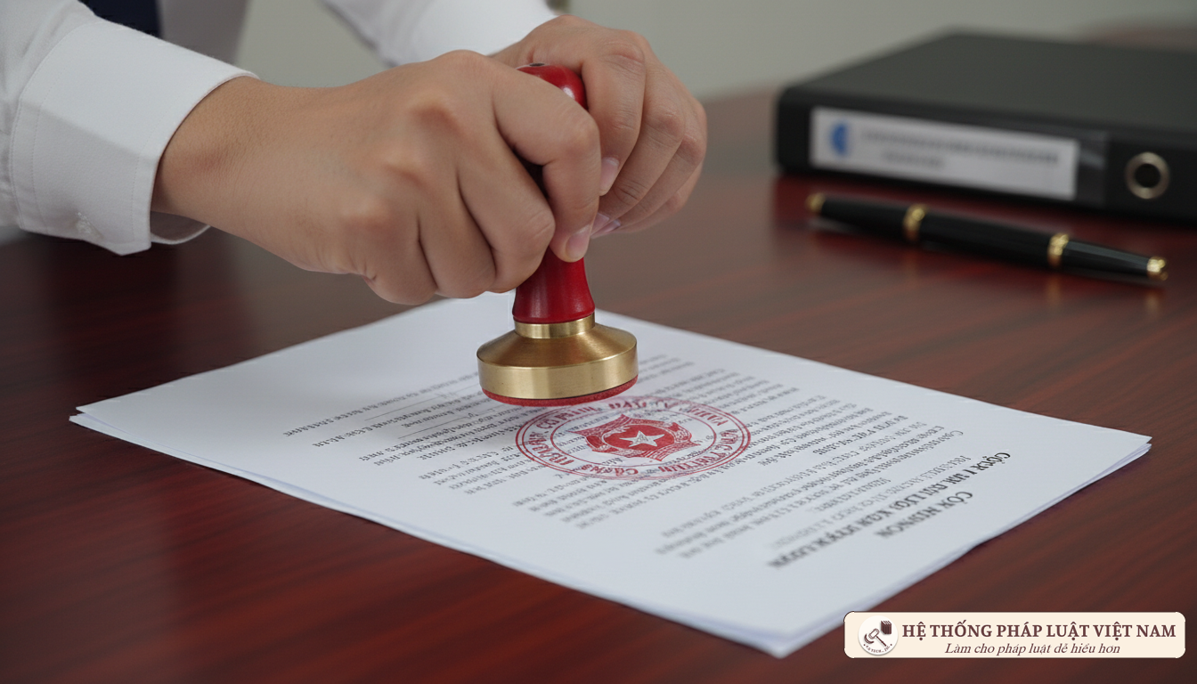 Con dấu doanh nghiệp trên văn bản pháp lý