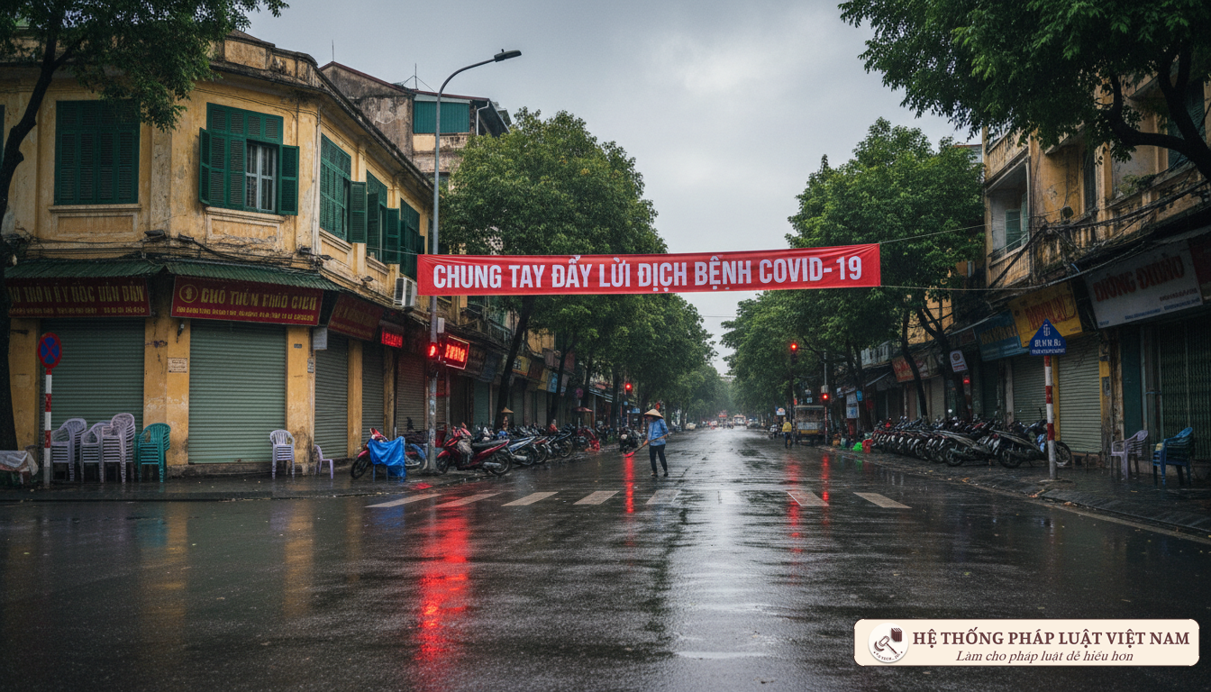 Đường phố vắng lặng trong đại dịch COVID-19