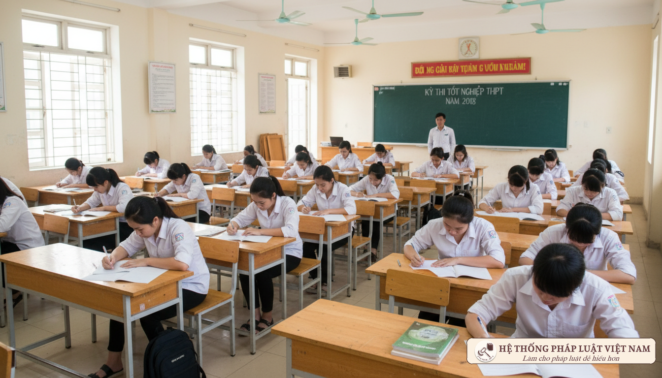 Phòng thi THPT quốc gia 2018