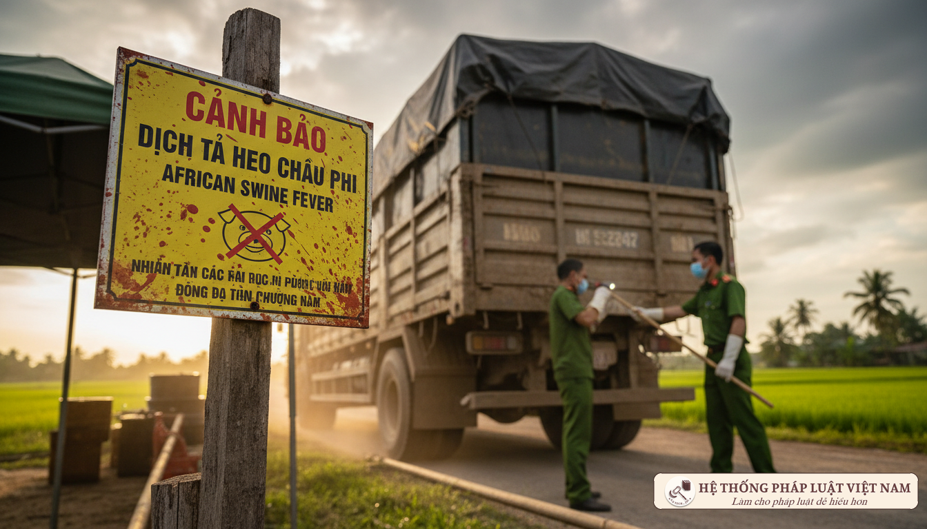 Chốt kiểm dịch động vật tại cửa ngõ giao thông