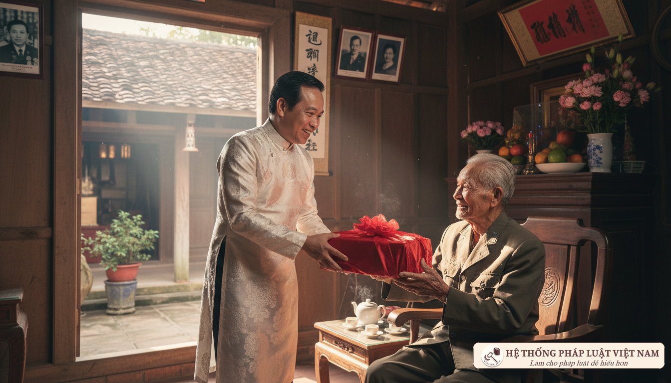 Thăm hỏi người có công với cách mạng