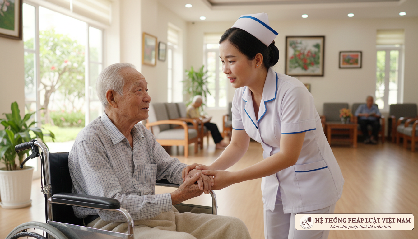 Chăm sóc thương binh nặng tại trung tâm điều dưỡng