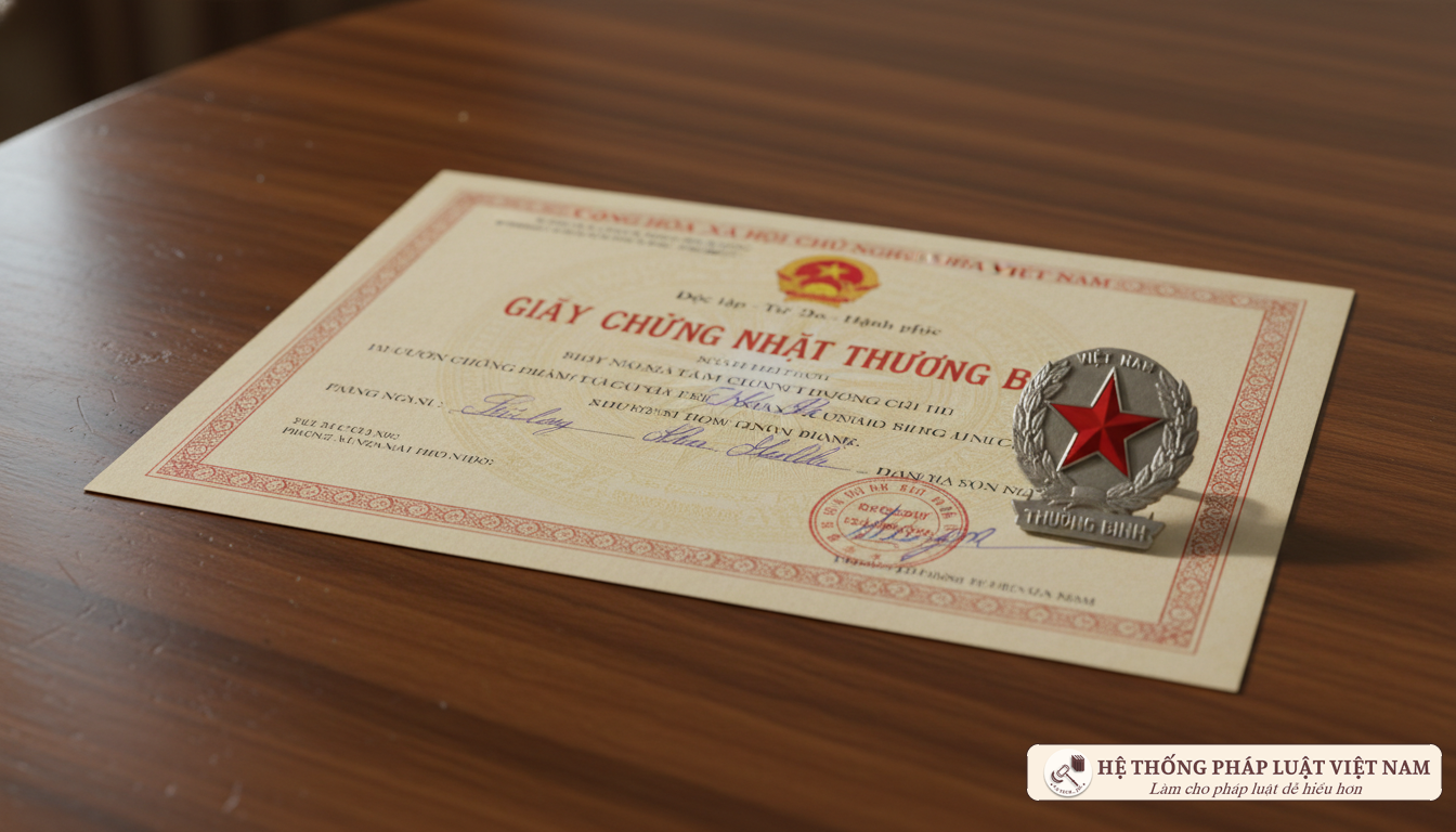 Giấy chứng nhận thương binh và Huy hiệu thương binh