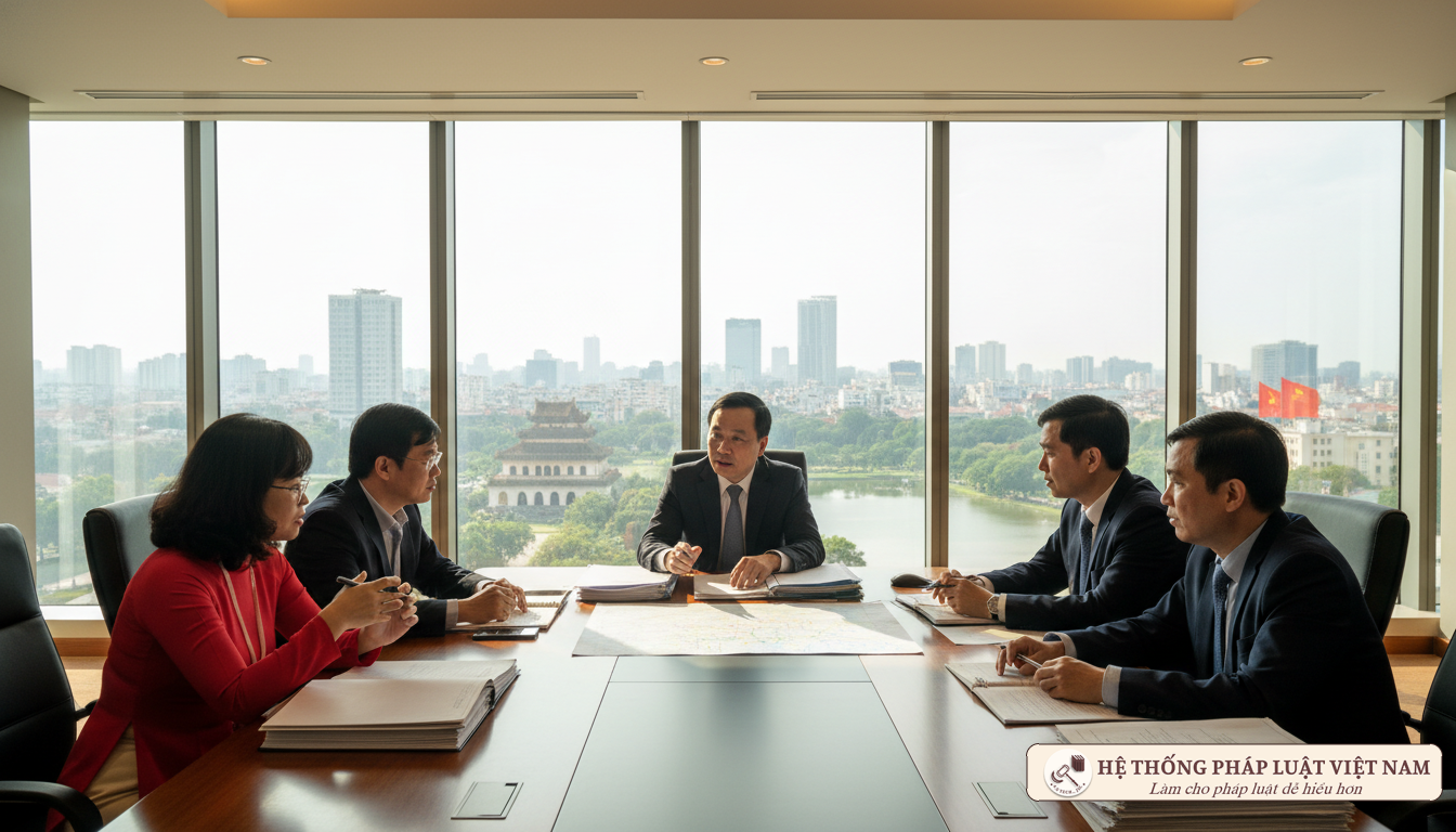 Cán bộ công chức xã Hà Nội họp chuyên môn