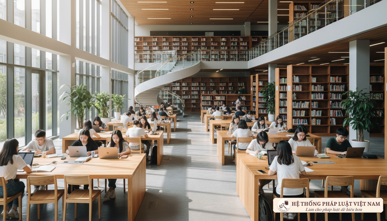 Tiêu chuẩn &#039;vàng&#039; cho thư viện đại học: Không chỉ là 200m2 phòng đọc
