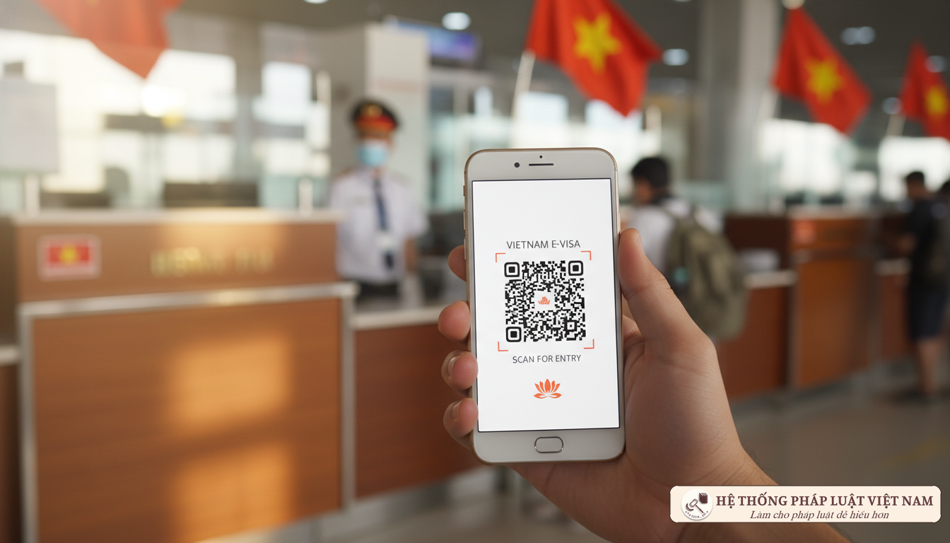 Thị thực điện tử Việt Nam trên điện thoại