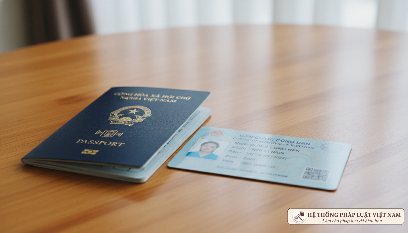Hộ chiếu và thẻ Căn cước công dân Việt Nam