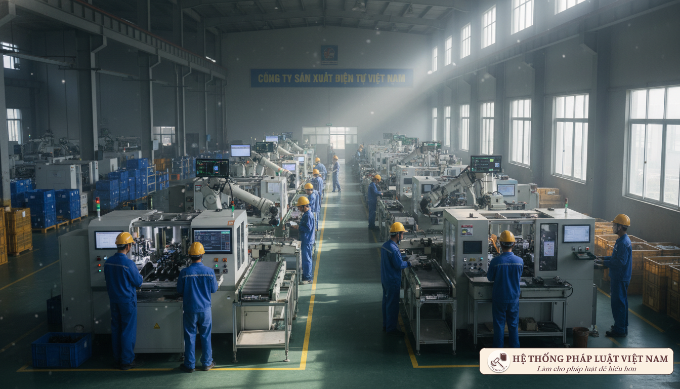 Dây chuyền sản xuất tại nhà máy Việt Nam