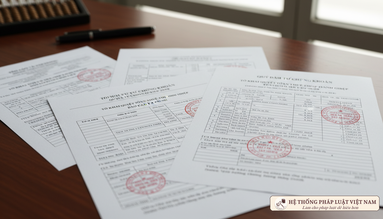 Hồ sơ quyết toán thuế chứng khoán