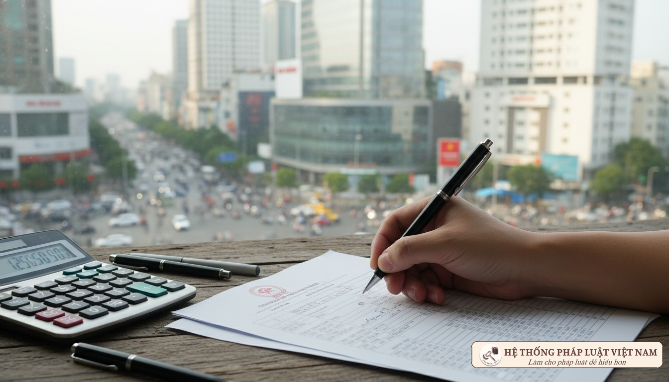 Ký kết chứng từ quyết toán thuế