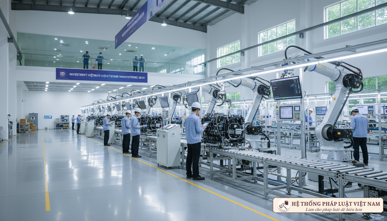 Dây chuyền sản xuất công nghiệp hiện đại 2019