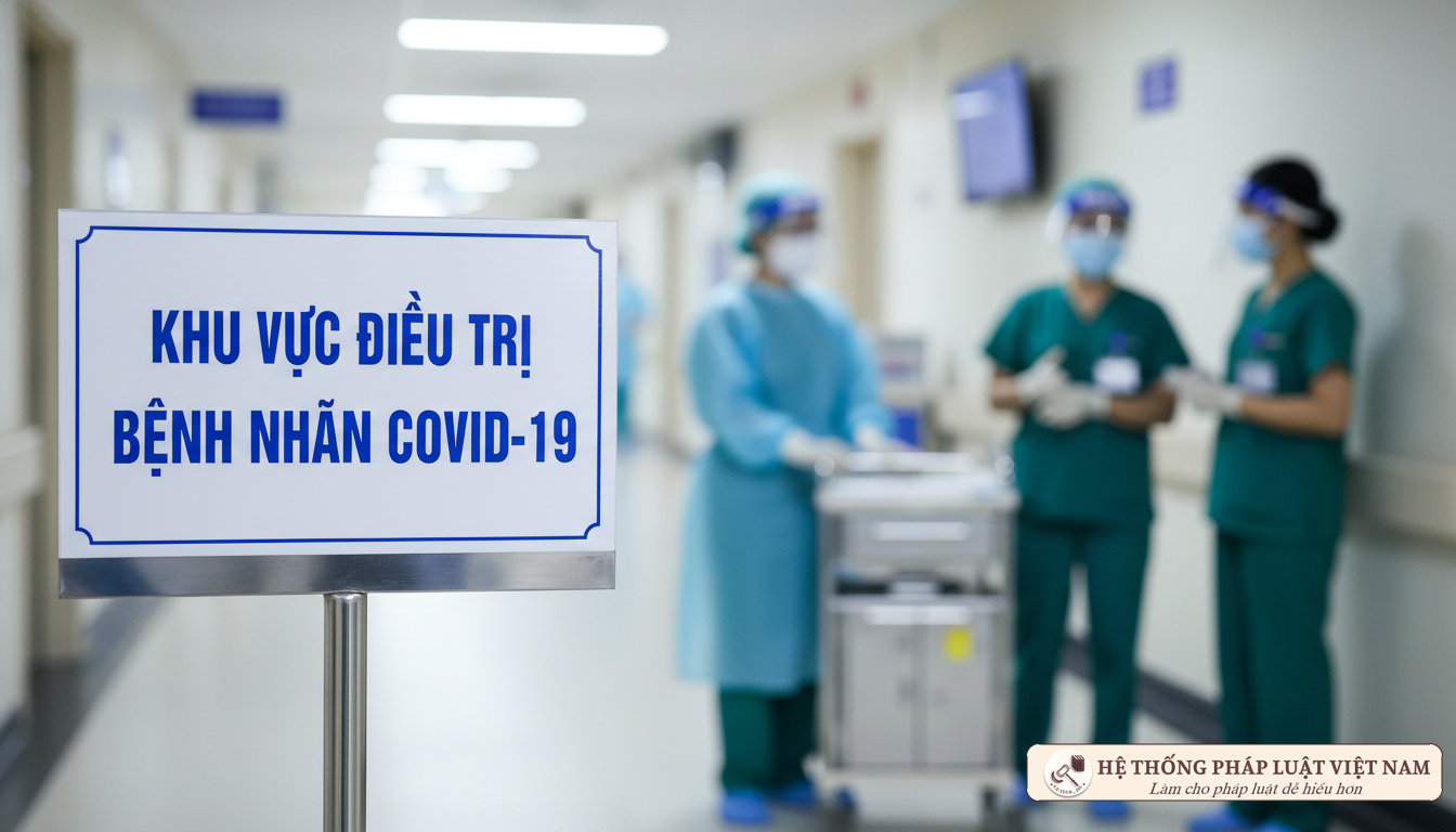 Khu vực điều trị bệnh nhân Covid-19 tại bệnh viện