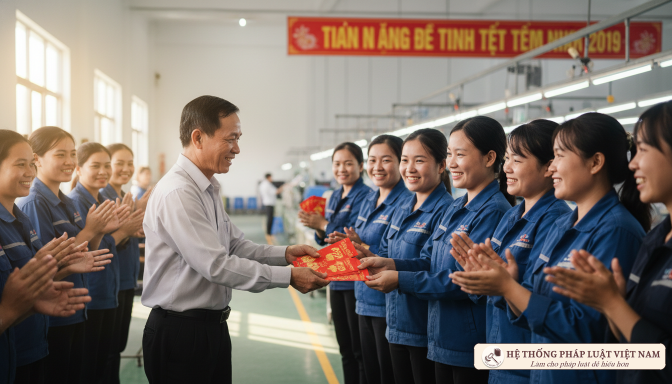 Chi trả lương thưởng Tết cho người lao động