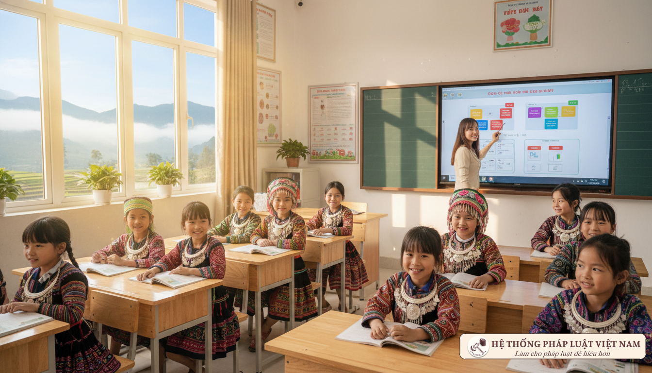 Học sinh dân tộc bán trú