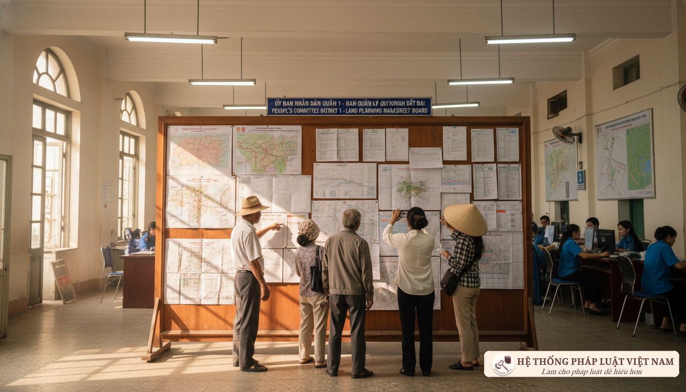 Niêm yết công khai quy hoạch đất đai