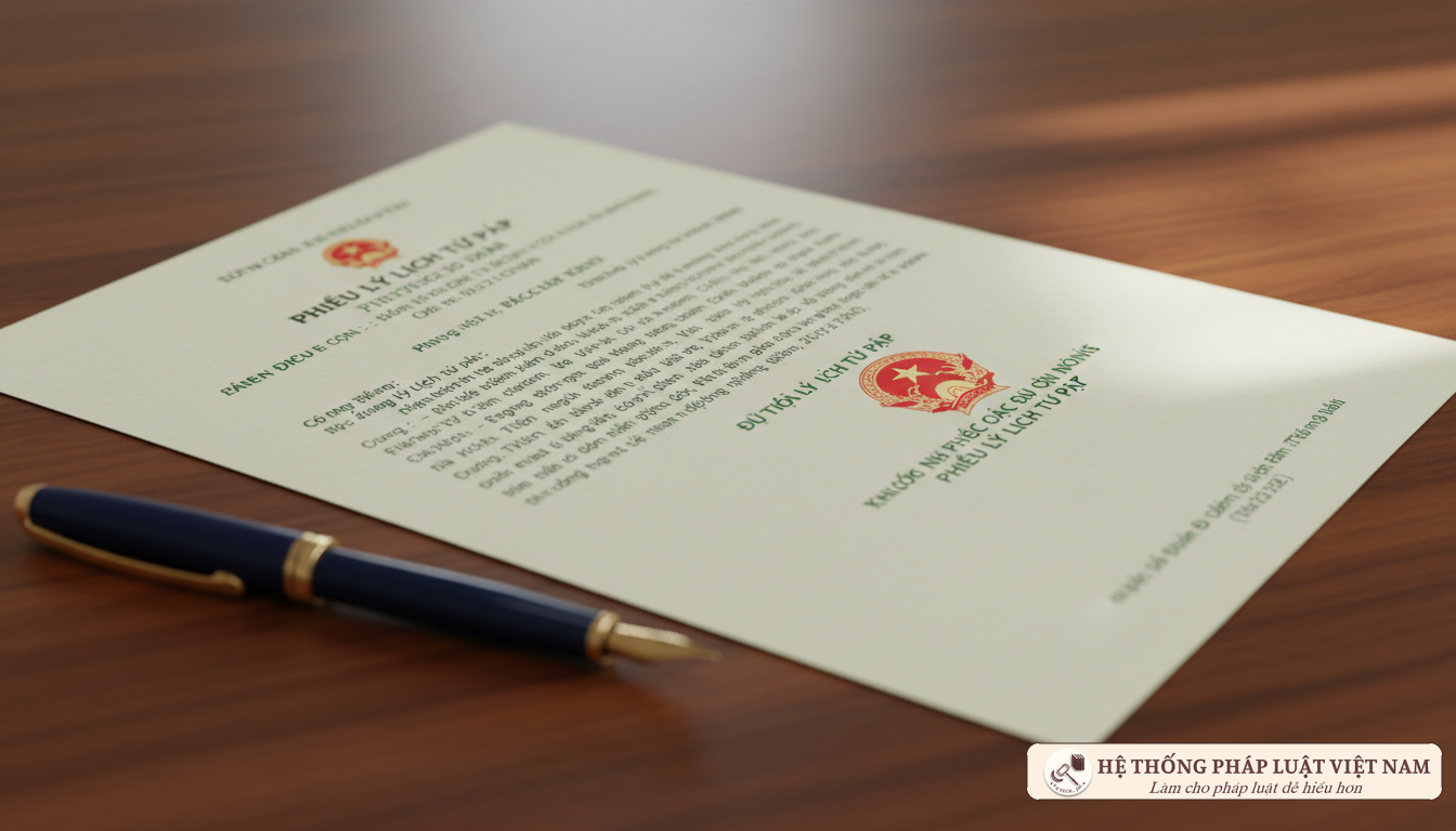 Mẫu Phiếu lý lịch tư pháp