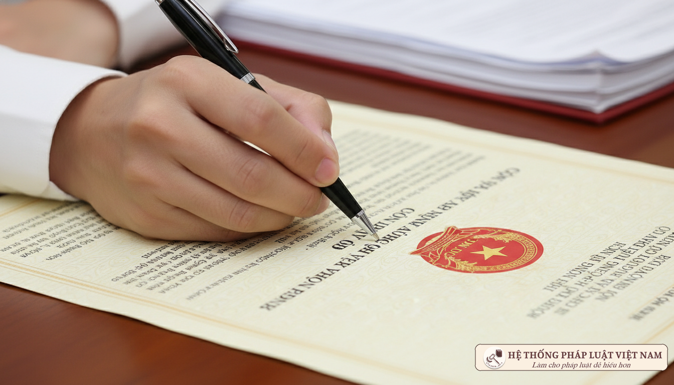 Ký hồ sơ tinh giản biên chế