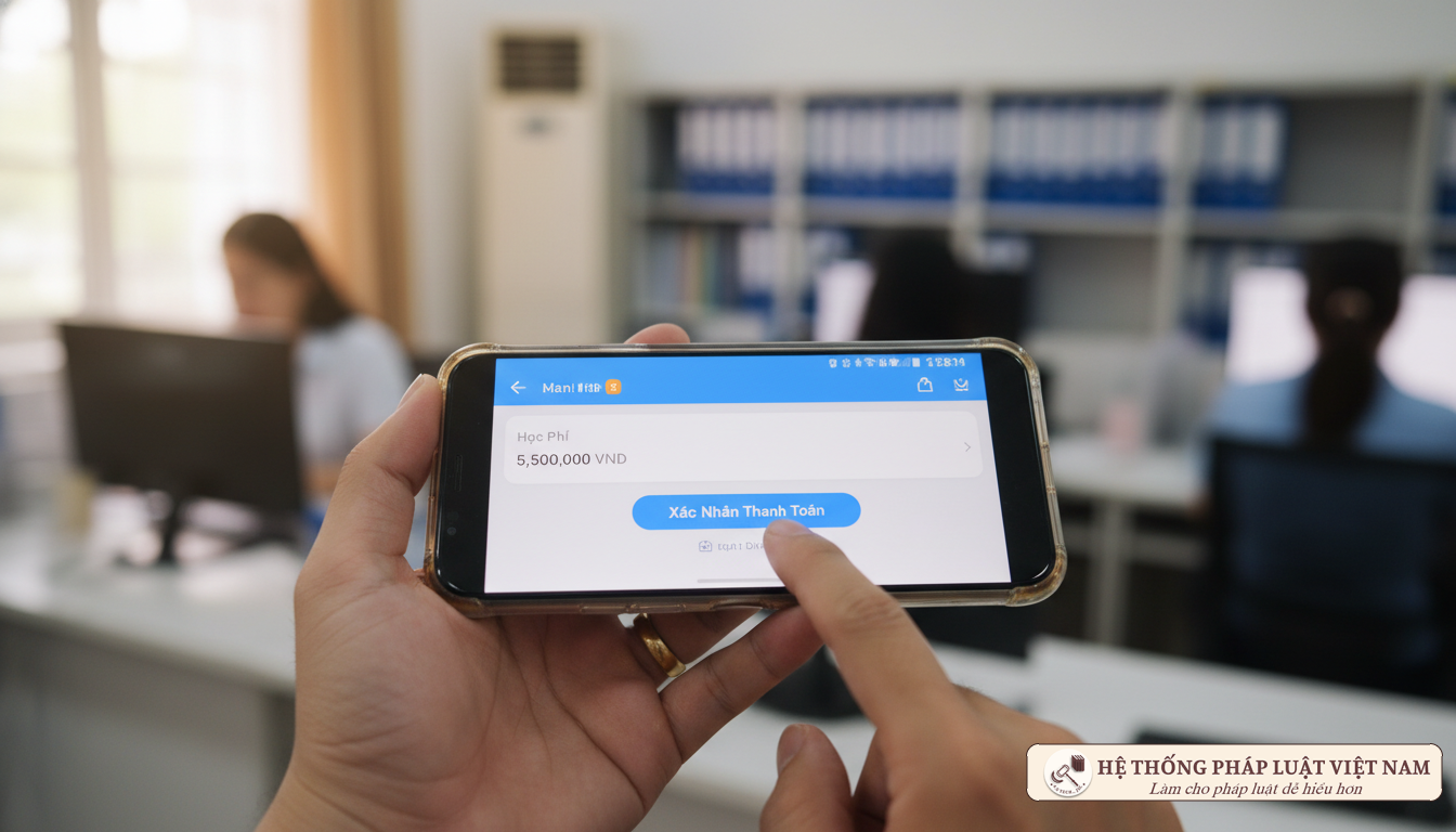 Thanh toán học phí qua điện thoại