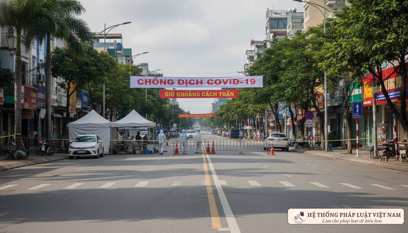 Đường phố TP.HCM vắng vẻ trong giai đoạn giãn cách xã hội năm 2021