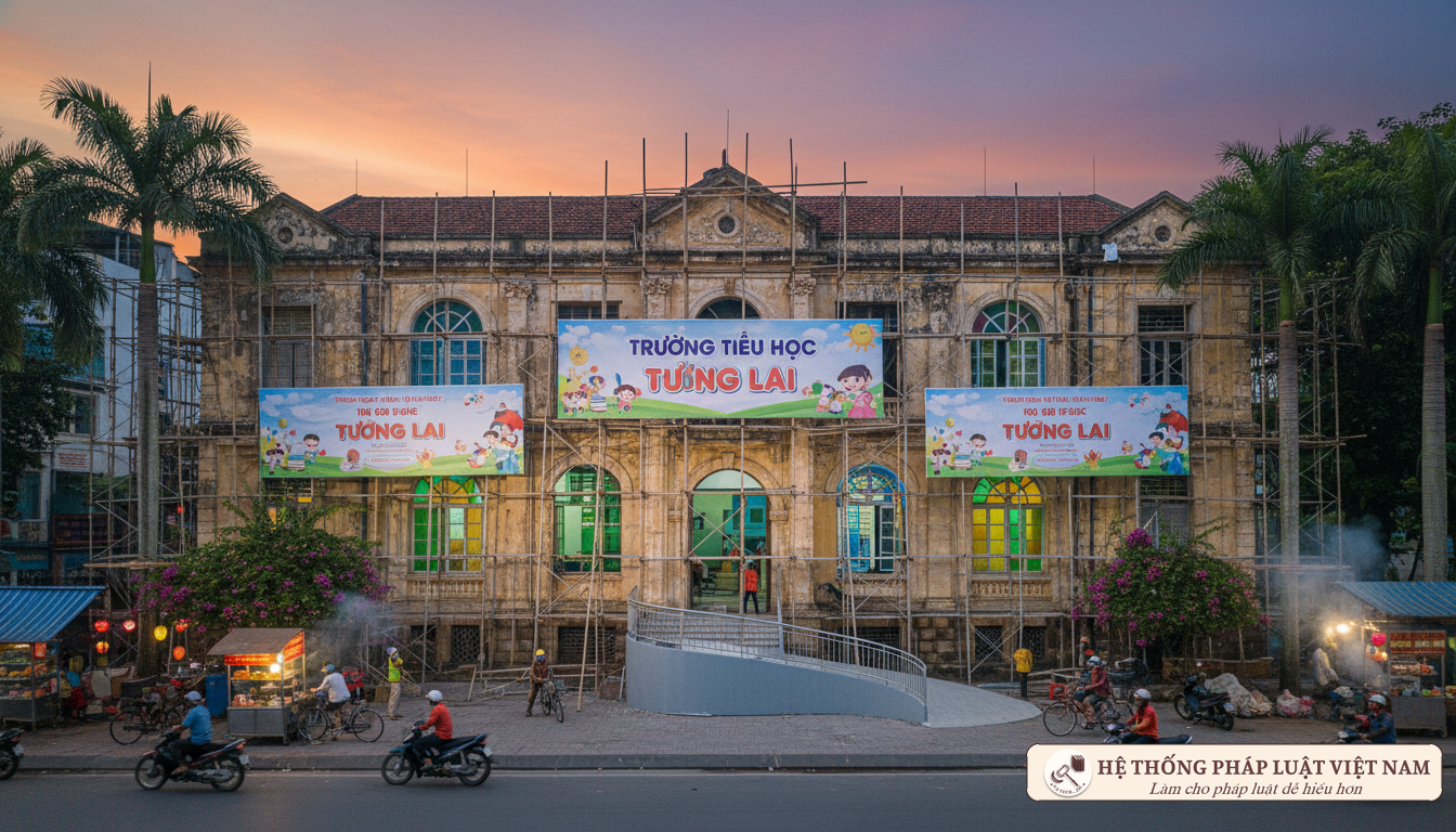Trụ sở dôi dư ưu tiên cho giáo dục