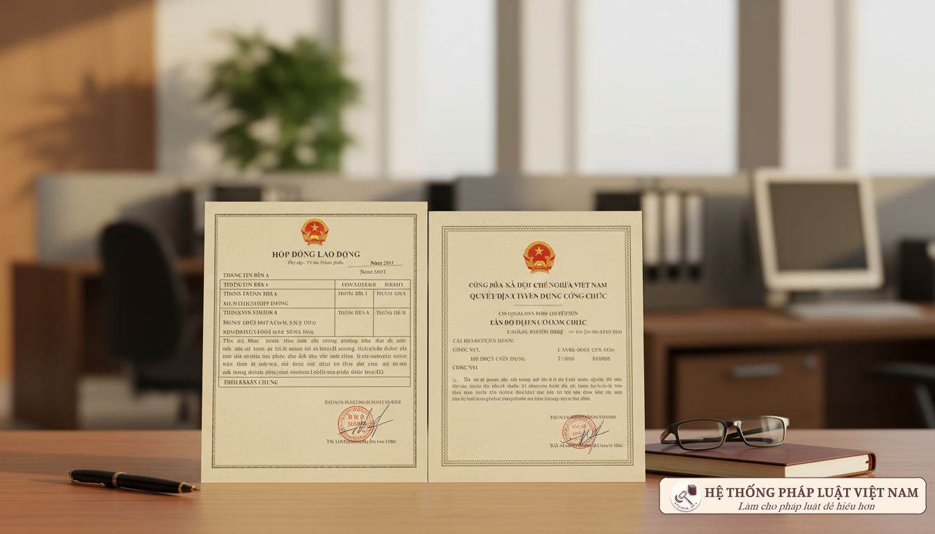 Hợp đồng lao động và quyết định bổ nhiệm