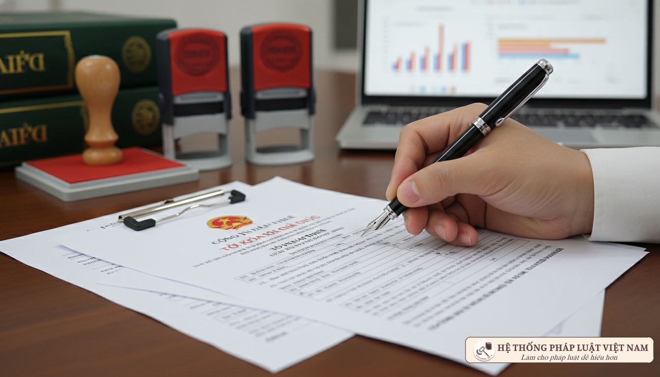 Ký hồ sơ khai thuế cá nhân kinh doanh