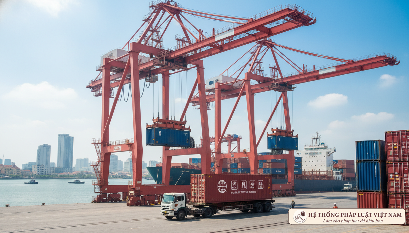 Đóng chung container hàng xuất khẩu