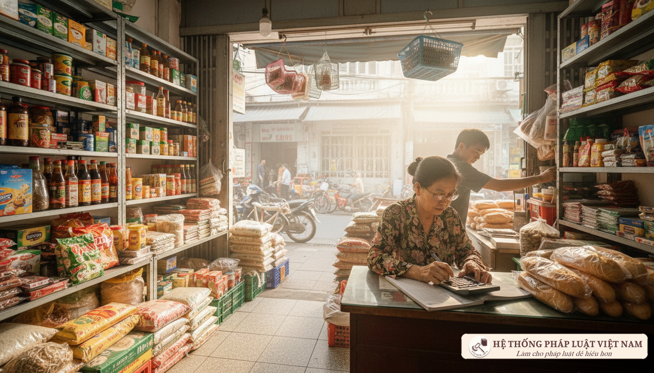 Hộ kinh doanh cá thể nộp thuế khoán Cửa hàng tạp hóa kinh doanh theo phương pháp khoán