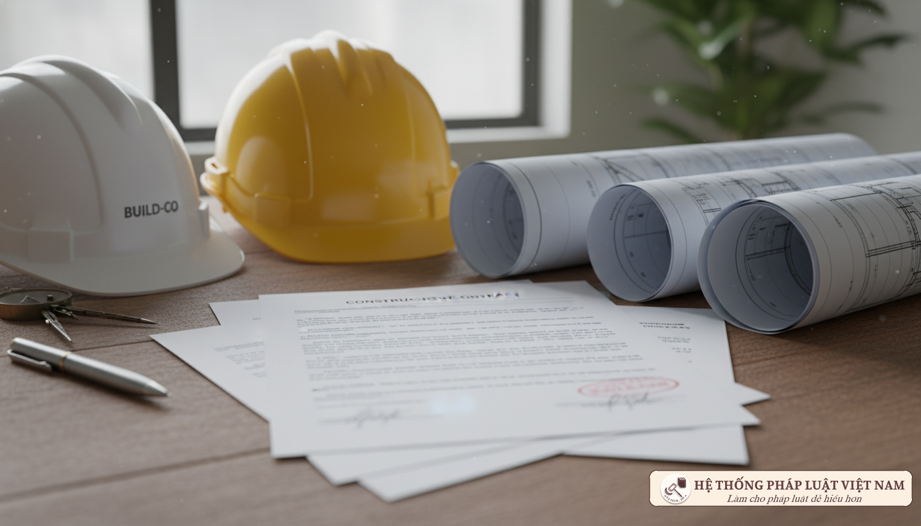 Hồ sơ hợp đồng xây dựng và bản vẽ kỹ thuật