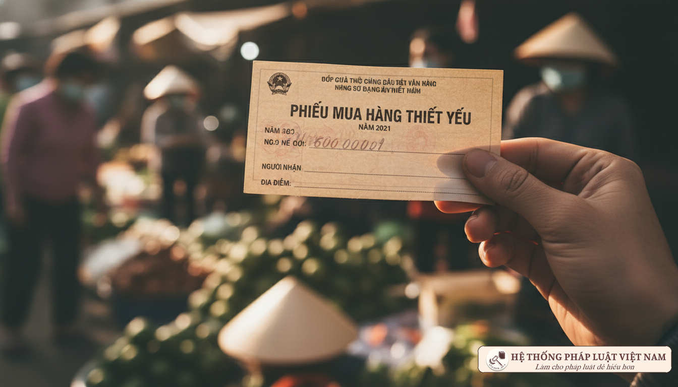Mẫu phiếu mua hàng thiết yếu TP.HCM