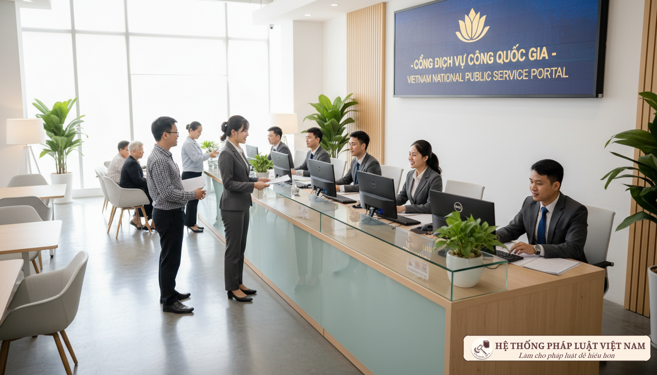 Dịch vụ công tại đơn vị hành chính mới