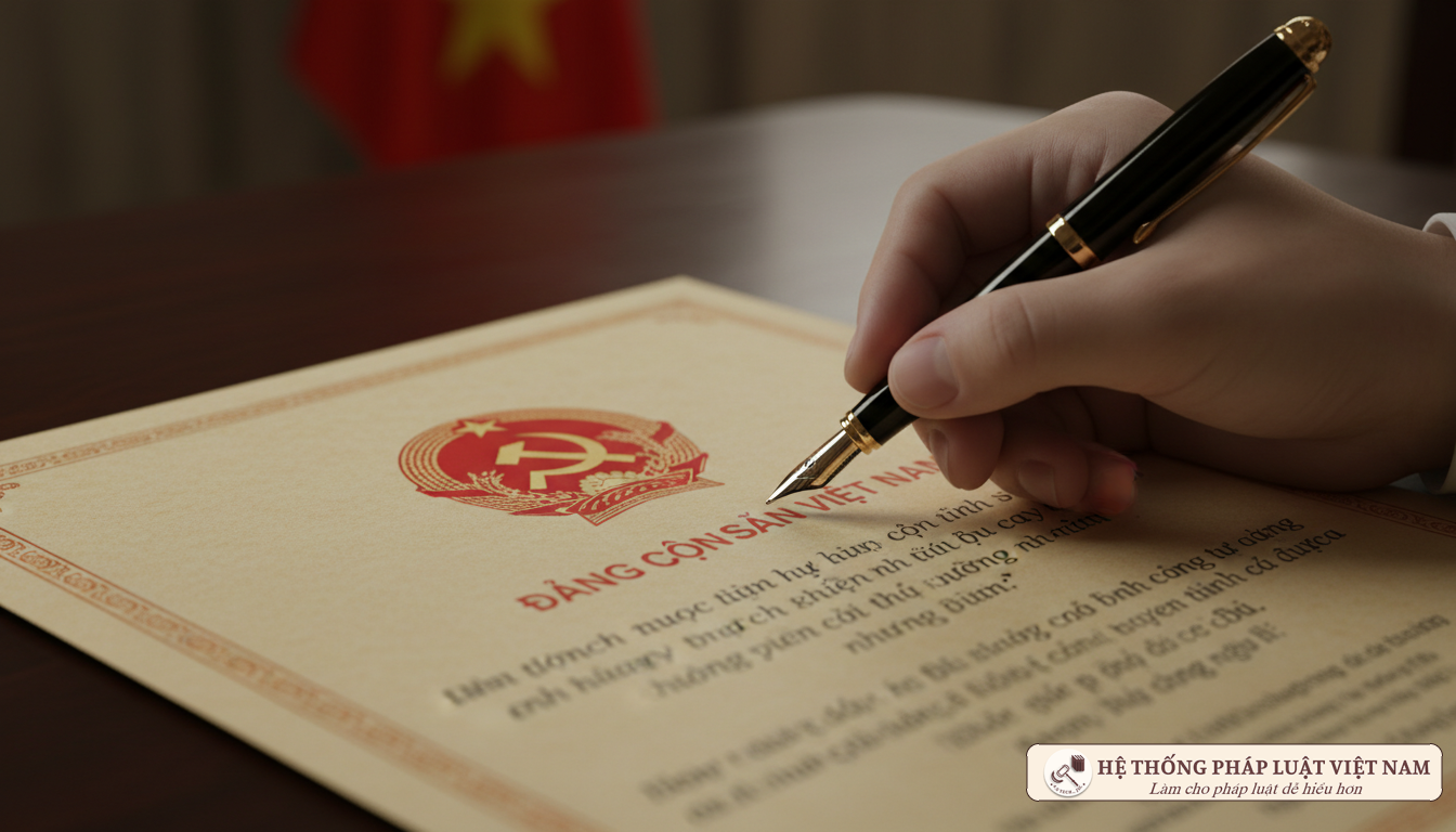 Văn bản kỷ luật Đảng viên có dấu đỏ